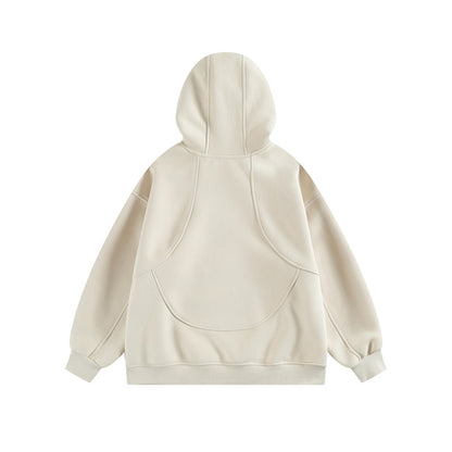 𝔾𝕣𝕠𝕦𝕟𝕕ℤ𝕖𝕣𝕠®2026年秋冬款復古寬鬆拼中領面罩連帽長袖T-SHIRT