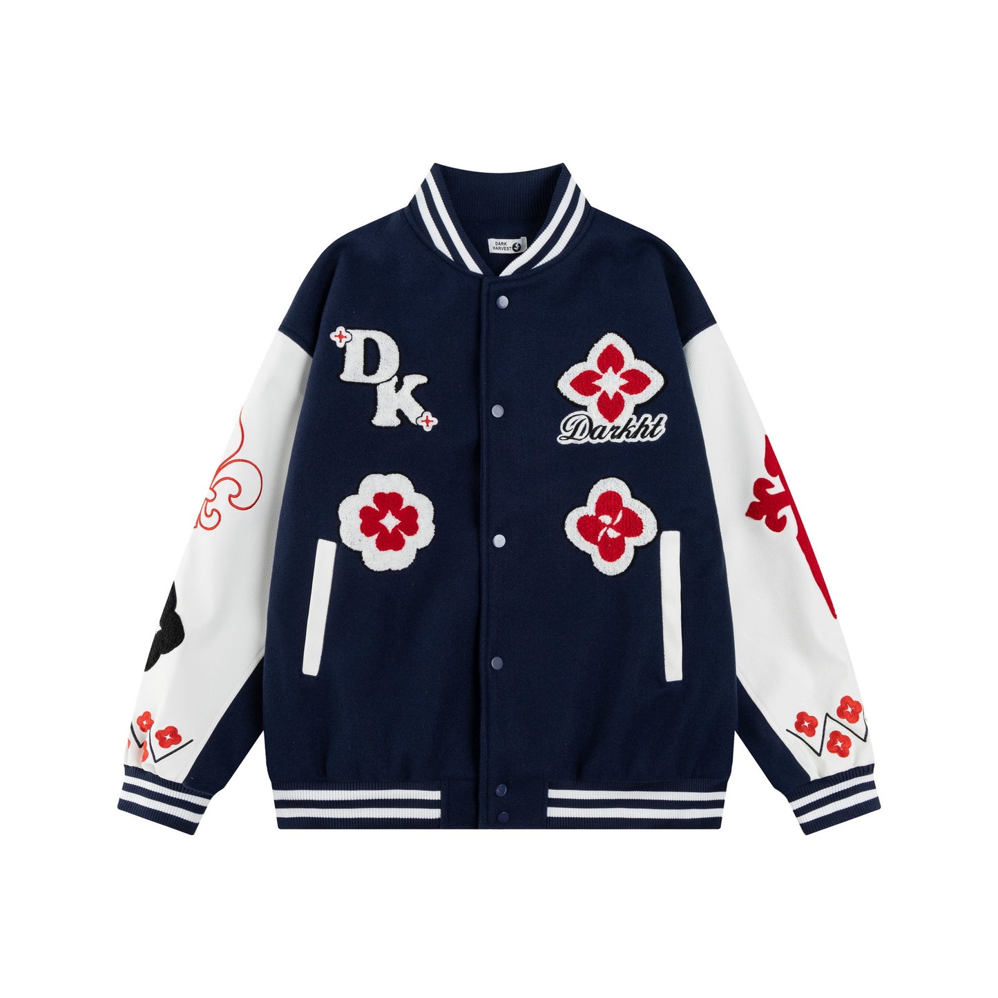 𝔾𝕣𝕠𝕦𝕟𝕕ℤ𝕖𝕣𝕠®2026年秋冬款復古PU皮革老花字母棒球夾克外套(加厚限量)