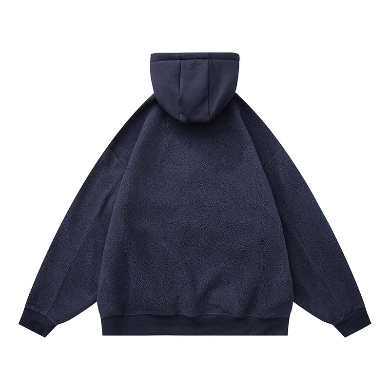 𝔾𝕣𝕠𝕦𝕟𝕕ℤ𝕖𝕣𝕠®2026年秋冬款復古新款厚磅數搖粒絨連帽長袖T-shrit 2色