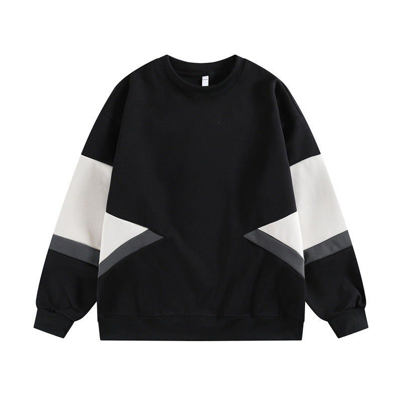 𝔾𝕣𝕠𝕦𝕟𝕕ℤ𝕖𝕣𝕠®2026年秋冬款復古寬鬆拼接圓領長袖T-SHIRT