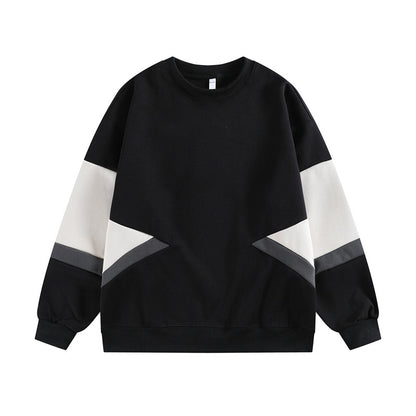 𝔾𝕣𝕠𝕦𝕟𝕕ℤ𝕖𝕣𝕠®2026年秋冬款復古寬鬆拼接圓領長袖T-SHIRT