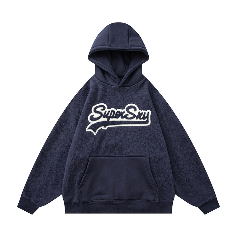 𝔾𝕣𝕠𝕦𝕟𝕕ℤ𝕖𝕣𝕠®2026年秋冬款復古新款厚磅數搖粒絨連帽長袖T-shrit 2色