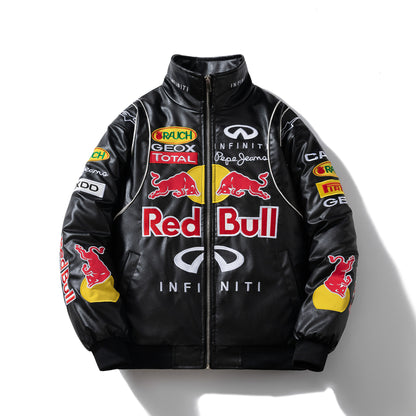 🔥𝔾𝕣𝕠𝕦𝕟𝕕⇔ℤ𝕖𝕣𝕠®25-26年秋冬新款vintag立領防風復古PU皮革刺繡機車外套