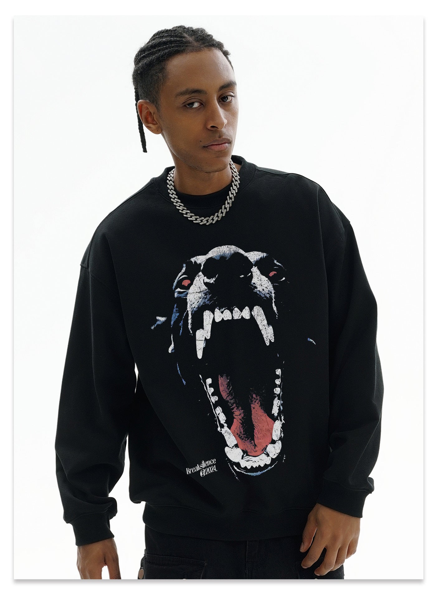 G.Z邁阿密南岸𝔾𝕣𝕠𝕦𝕟𝕕ℤ𝕖𝕣𝕠®✥南裝大佬✥ 美式嘻哈水400g美式惡犬長袖上衣T-Shirt