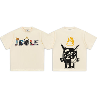 G.Z邁阿密南岸𝔾𝕣𝕠𝕦𝕟𝕕ℤ𝕖𝕣𝕠®✥南裝大佬✥ 美式嘻哈水洗重磅數男女中性J.COLE短袖上衣T-Shirt(亞洲版型)