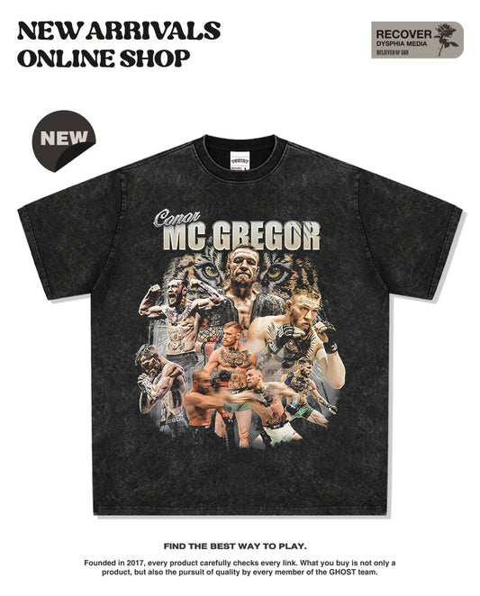 G.Z邁阿密南岸✥𝔾𝕣𝕠𝕦𝕟𝕕ℤ𝕖𝕣𝕠®✥2025年南裝大佬/美式嘻哈寬鬆重磅數McGregor男女中性T-Shirt上衣