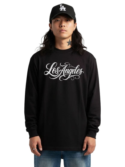 𝔾𝕣𝕠𝕦𝕟𝕕ℤ𝕖𝕣𝕠🎭♠墨西哥♠匪幫⚂25-26年⚅美式嘻哈厚磅數Los Angeles內搭長袖男女上衣T-SHIRT