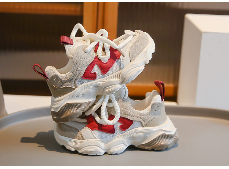 𝔾𝕣𝕠𝕦𝕟𝕕ℤ𝕖𝕣𝕠®－Deluxe－BabyKids Shoes✥2025年✥秋冬新款中小童學齡百搭復古防滑老爹鞋XMT-8280