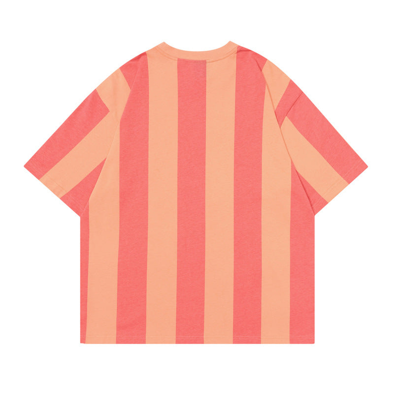 G.Z 邁阿密南岸✥𝔾𝕣𝕠𝕦𝕟𝕕ℤ𝕖𝕣𝕠®✥２０２4南裝大佬/美式嘻哈休閒條紋足球純棉男女中性T-Shirt上衣