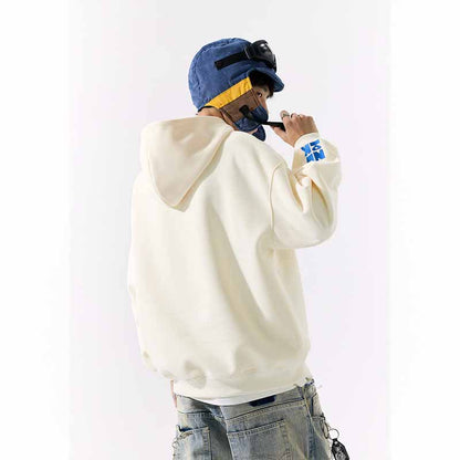 𝔾𝕣𝕠𝕦𝕟𝕕ℤ𝕖𝕣𝕠®2026年秋冬款經典厚磅數電繡符號連帽拉長袖T-SHIRT