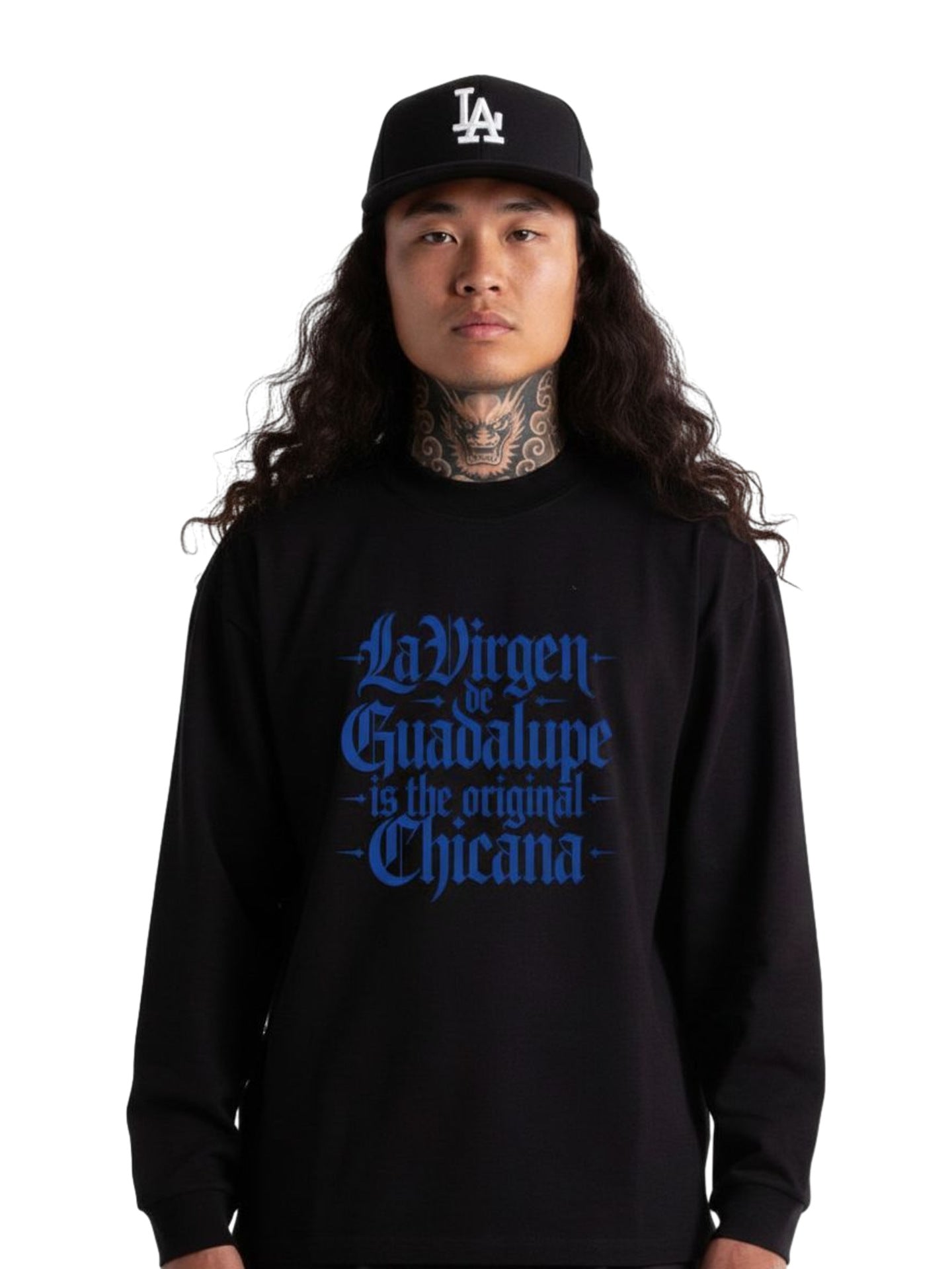 𝔾𝕣𝕠𝕦𝕟𝕕ℤ𝕖𝕣𝕠🎭♠墨西哥♠匪幫⚂25-26年⚅美式嘻哈厚磅數哥德字母內搭長袖男女上衣T-SHIRT