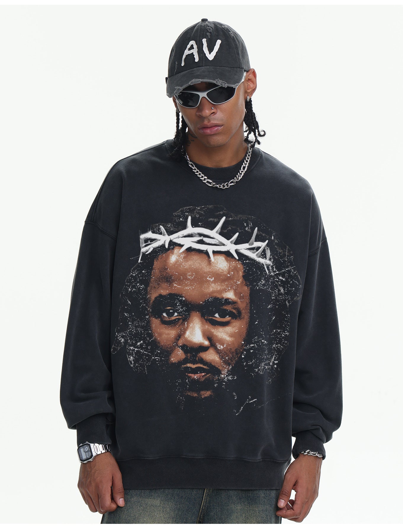 G.Z邁阿密南岸𝔾𝕣𝕠𝕦𝕟𝕕ℤ𝕖𝕣𝕠®✥南裝大佬✥ 美式嘻哈水410gKendrick Lamar長袖上衣T-Shirt