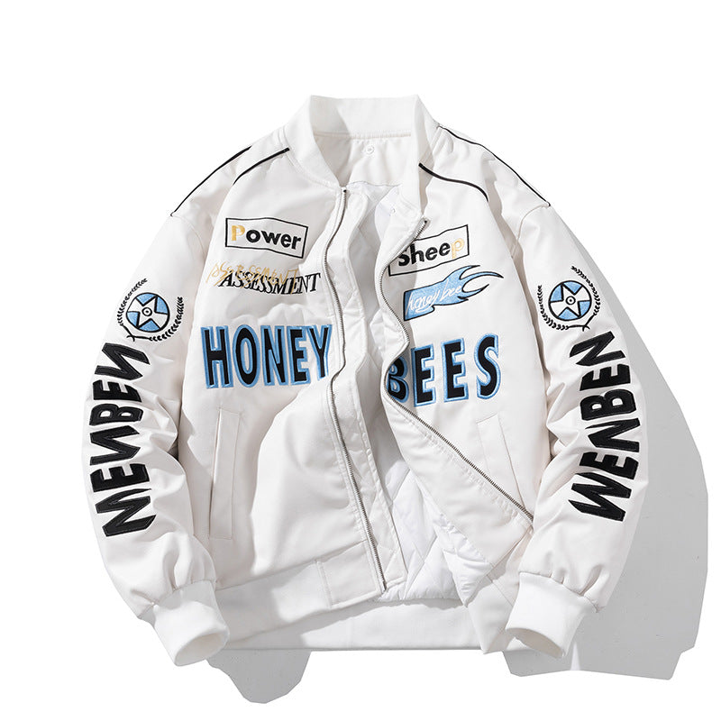 🔥𝔾𝕣𝕠𝕦𝕟𝕕⇔ℤ𝕖𝕣𝕠®25-26年秋冬新款vintag經典刺繡復古PU皮革機車夾克外套4色