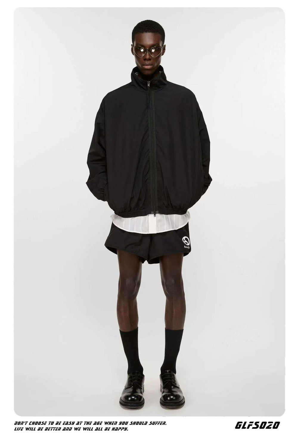 𝔾𝕣𝕠𝕦𝕟𝕕ℤ𝕖𝕣𝕠®2026年秋冬款復古防風立領刺繡雙層寬鬆夾克外套