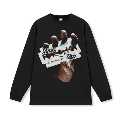 G.Z邁阿密南岸𝔾𝕣𝕠𝕦𝕟𝕕ℤ𝕖𝕣𝕠®✥南裝大佬✥ 美式嘻哈水280gJudas Priest長袖上衣T-Shirt