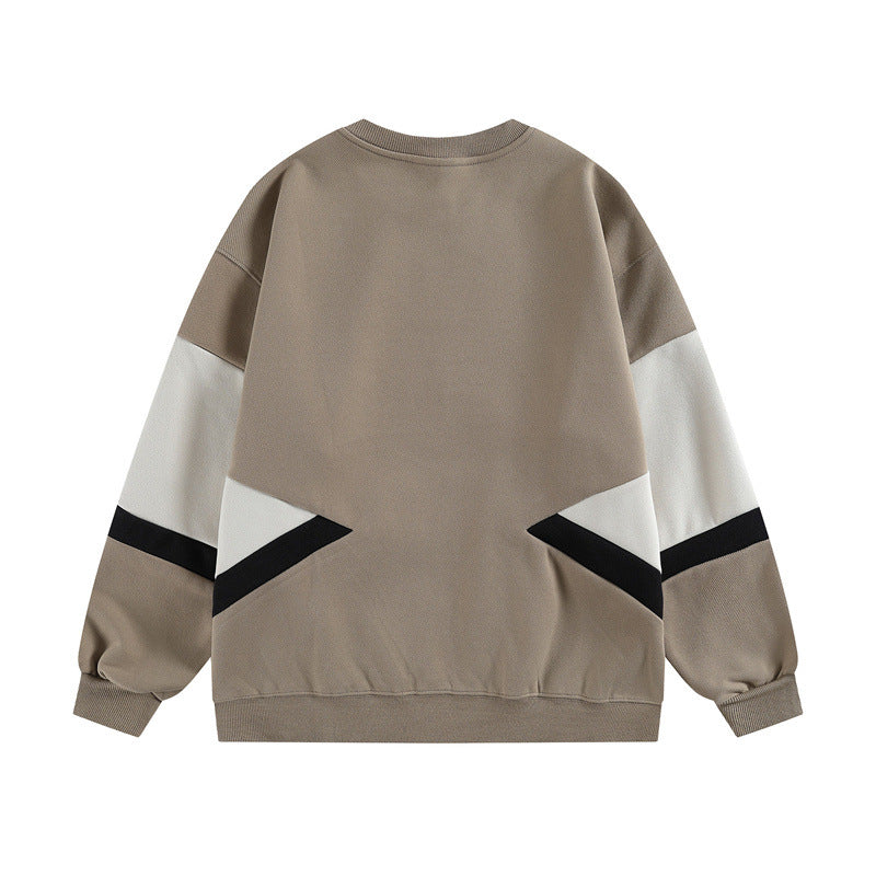 𝔾𝕣𝕠𝕦𝕟𝕕ℤ𝕖𝕣𝕠®2026年秋冬款復古寬鬆拼接圓領長袖T-SHIRT