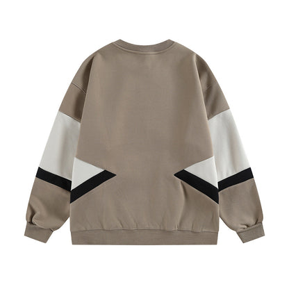 𝔾𝕣𝕠𝕦𝕟𝕕ℤ𝕖𝕣𝕠®2026年秋冬款復古寬鬆拼接圓領長袖T-SHIRT