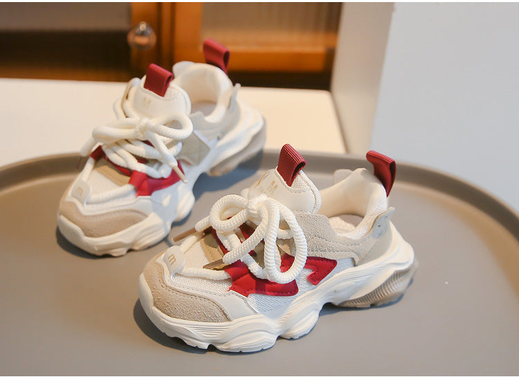 𝔾𝕣𝕠𝕦𝕟𝕕ℤ𝕖𝕣𝕠®－Deluxe－BabyKids Shoes✥2025年✥秋冬新款中小童學齡百搭復古防滑老爹鞋XMT-8280