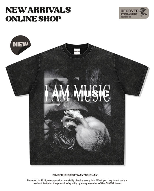 G.Z邁阿密南岸✥𝔾𝕣𝕠𝕦𝕟𝕕ℤ𝕖𝕣𝕠®✥2025年南裝大佬/美式嘻哈寬鬆重磅數Playboi Carti男女中性T-Shirt上衣