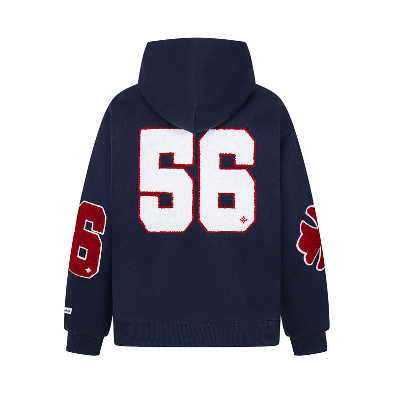 𝔾𝕣𝕠𝕦𝕟𝕕ℤ𝕖𝕣𝕠®2026年秋冬款新款經典復古老花數字連帽夾克外套 4色