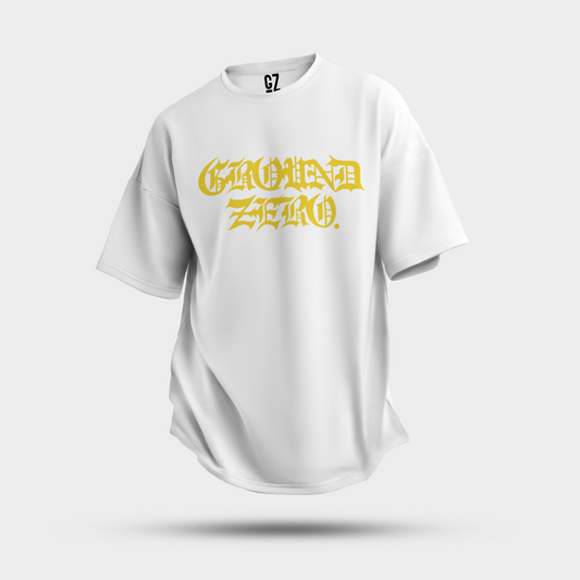 GZ LA West Bank 2023【✟Pure Love West Bank✟】Ground Zero Classic Gothic Font Logo Pure Cotton T-Shirt