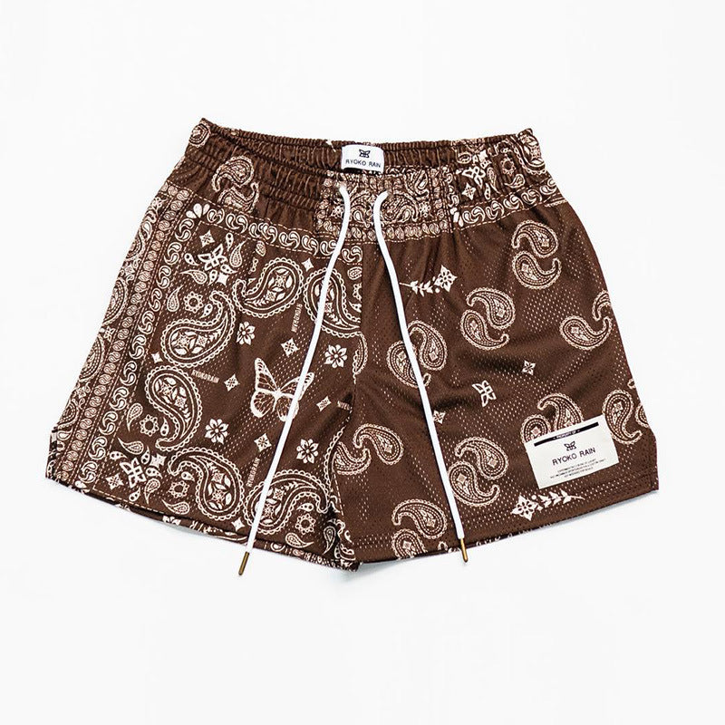 GZ Miami South Shore✥𝔾𝕣𝕠𝕦𝕟𝕕ℤ𝕖𝕣𝕠®✥2023 South suit big guy/American casual butterfly amoeba cashew nut flower quarter shorts and ball pants 