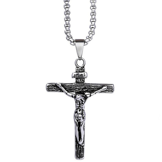 GZ LA West Bund 2023【✟Pure Love West Bund✟】European and American Simple Style Personalized Cross Necklace