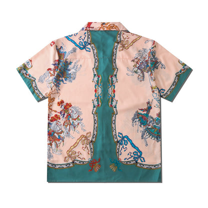 GZ Miami South Shore✥𝔾𝕣𝕠𝕦𝕟𝕕ℤ𝕖𝕣𝕠®✥2023 Southern suit boss/Chinese style casual Chinese opera loose open collar shirt 