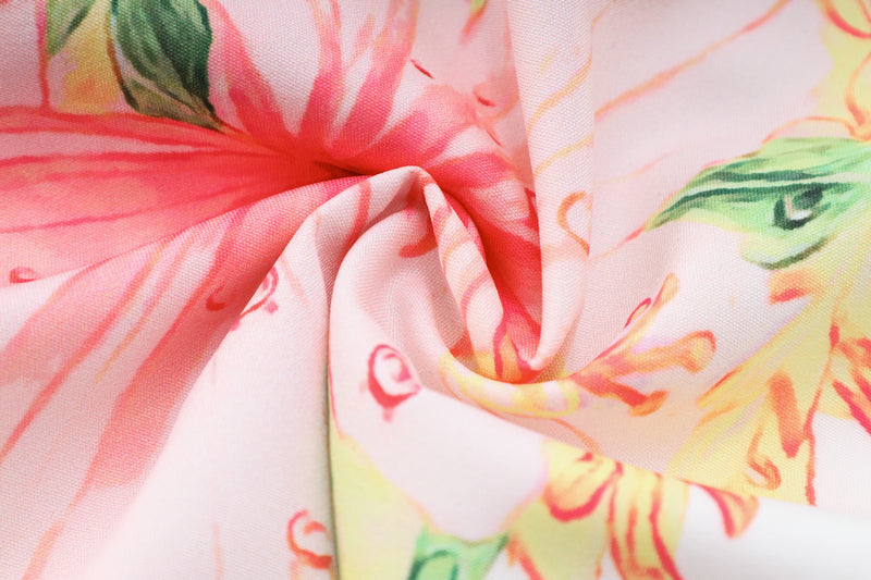 G.Z 邁阿密南岸✥𝔾𝕣𝕠𝕦𝕟𝕕ℤ𝕖𝕣𝕠®✥２０２３南裝大佬/美式休閒粉色花朵寬鬆開領襯衫短褲套裝