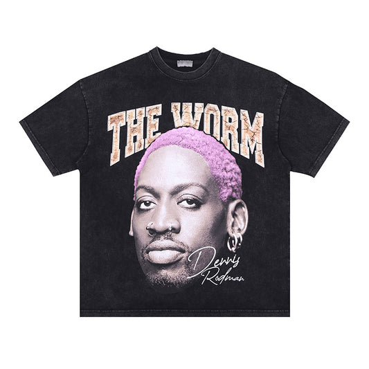 G.Z 邁阿密南岸✥𝔾𝕣𝕠𝕦𝕟𝕕ℤ𝕖𝕣𝕠®✥２０２３南裝大佬/美式紫色羅德曼重磅數圓領T-Shirt