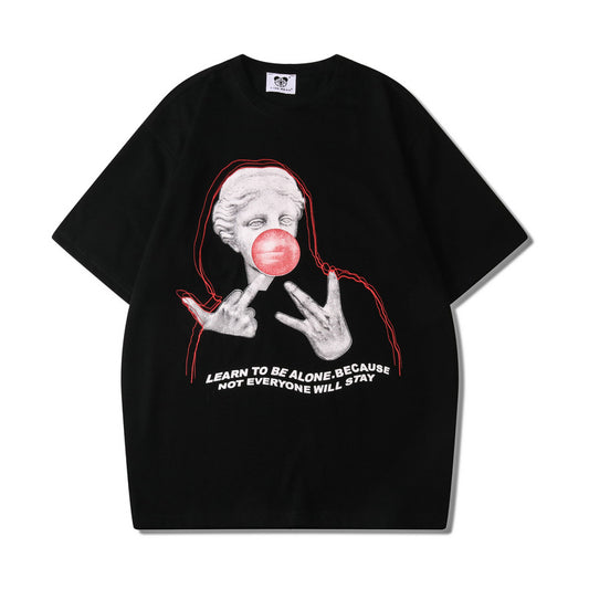 G.Z 邁阿密南岸✥𝔾𝕣𝕠𝕦𝕟𝕕ℤ𝕖𝕣𝕠®✥２０２３南裝大佬/美式休閒藝術羅丹短袖中性T-Shirt