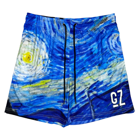 GZ Miami South Shore✥𝔾𝕣𝕠𝕦𝕟𝕕ℤ𝕖𝕣𝕠®✥2023 Southern suit big guy/GZ American casual neutral sports outdoor Longhe starry night quarter shorts and ball pants 