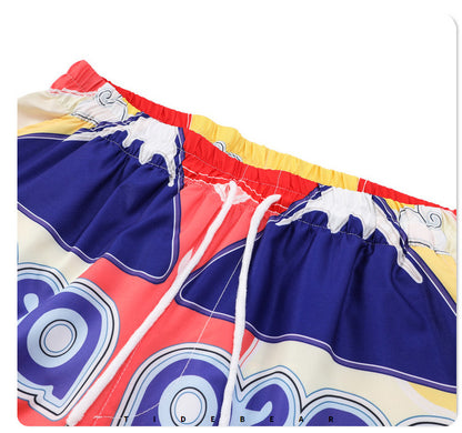 GZ Miami South Shore✥𝔾𝕣𝕠𝕦𝕟𝕕ℤ𝕖𝕣𝕠®✥2023 Southern suit boss/American casual Amaterasu Mount Fuji loose open collar shirt shorts suit 