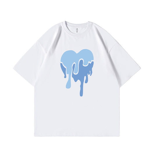 G.Z LA西岸 2023【✟純愛西岸✟】日系潮流小眾設計感oversize T-Shirt