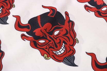 G.Z 邁阿密南岸✥𝔾𝕣𝕠𝕦𝕟𝕕ℤ𝕖𝕣𝕠®✥２０２３南裝大佬/美式休閒雙拼撒旦666寬鬆開領襯衫