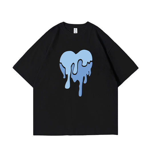 G.Z LA West Bund 2023【✟ Pure Love West Bund✟】日本のトレンドニッチデザインセンスオーバーサイズTシャツ