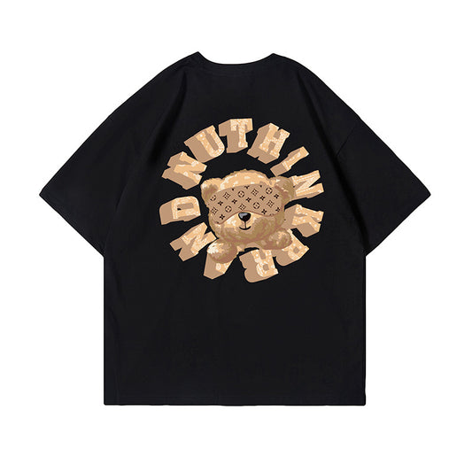 G.Z LA西岸 2023【✟純愛西岸✟】美式小熊印花夏季寬鬆T-Shirt