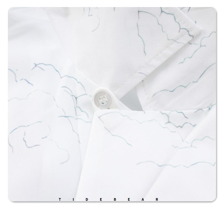 G.Z マイアミ サウスショア✥𝔾𝕣𝕠𝕦𝕟𝕕ℤ𝕖𝕣𝕠®✥2023 サザンスーツ ボス/アメカジ 浮世絵 ゆったり 開襟シャツ ショートパンツ スーツ