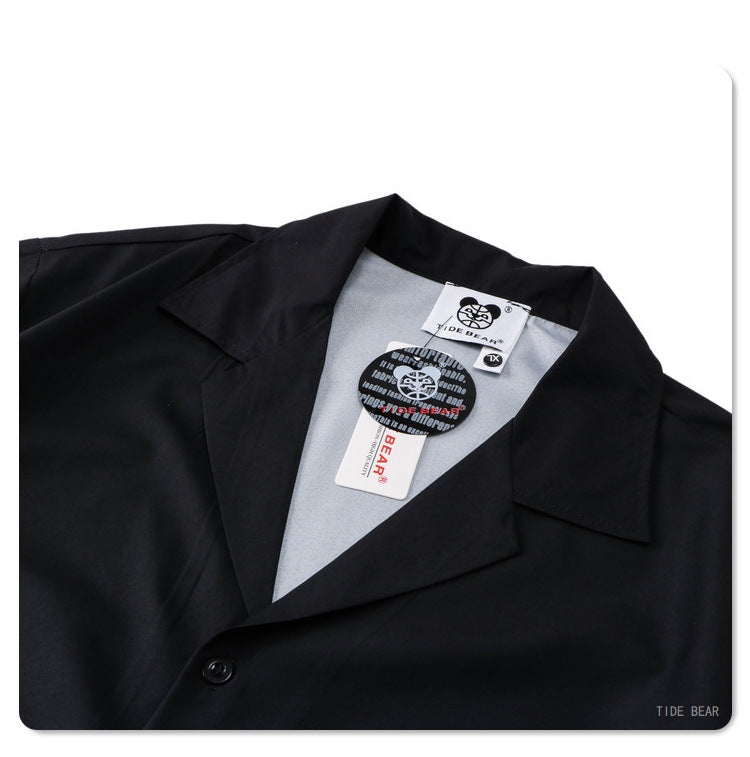 G.Z マイアミ サウスショア✥𝔾𝕣𝕠𝕦𝕟𝕕ℤ𝕖𝕣𝕠®✥2023 サザンスーツ ボス/アメカジ フレーム オーロラ ルーズ  オープンカラー シャツ ショート スーツ