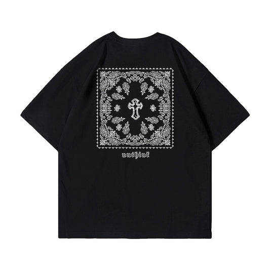 GZ LA West Bund 2023【✟ Pure Love West Bund✟】American Gothic cross oversize T-Shirt